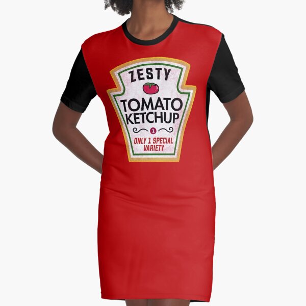 BootsTees Matching Halloween Costume Condiment Shirts (Ketchup