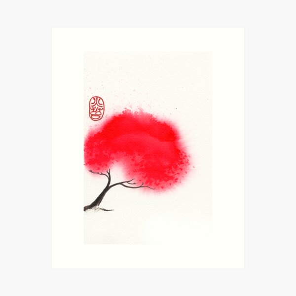 Flame Tree Art Print