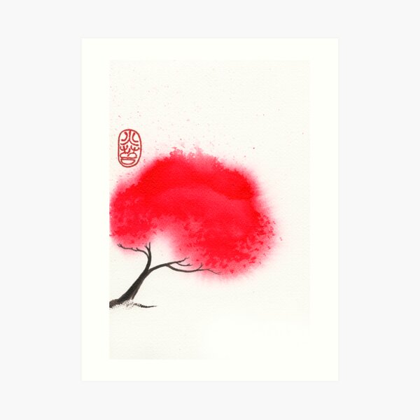 Flame Tree Art Print