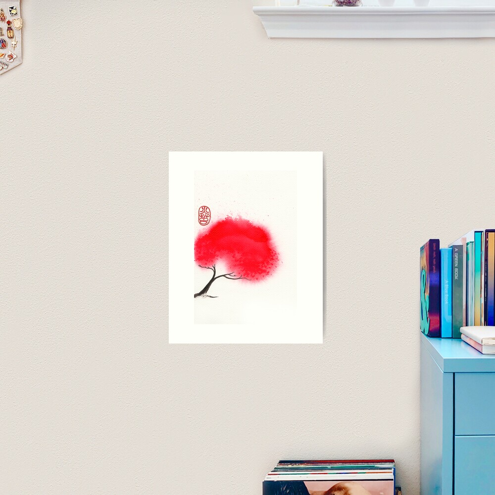 Flame Tree Art Print