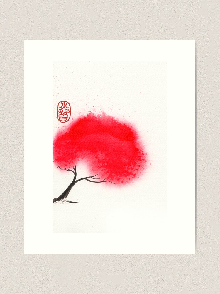 Alternate view of Flame Tree Art Print