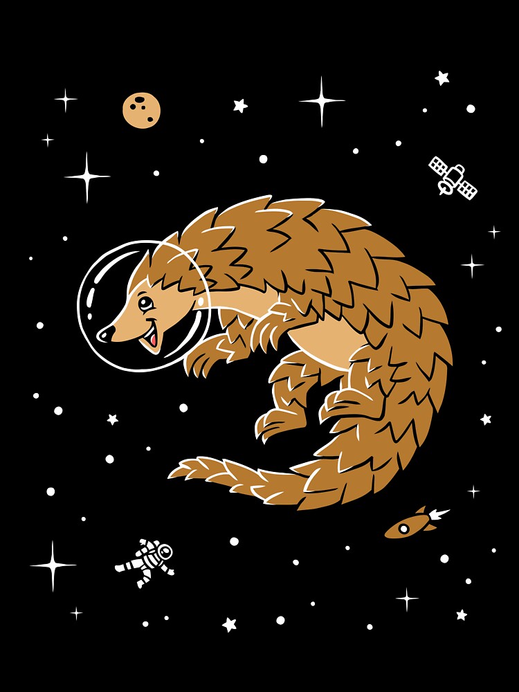 Pangolin In Space T Shirt Cute Cartoon Pangolins Kids T Shirt By Dinosareforever Redbubble