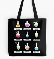Science Teacher. Pro Science. Chemistry Teacher. Science Gift. Educational Lab Glassware. Chemistry Flasks. Infographic. Science Nerd. Laboratory. Chemist. Tote Bag