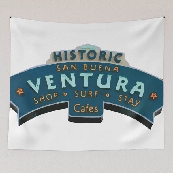 Item preview, Ventura, California Downtown Street Sign designed and sold by maggiecuda.