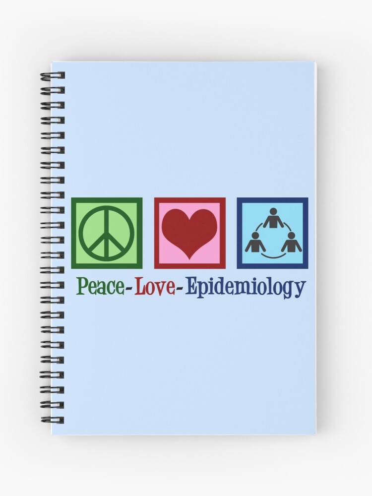 Cuaderno de espiral «Epidemiología del amor por la paz» de elishamarie28 |  Redbubble