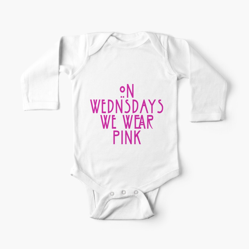 on wednesdays we wear pink baby romper