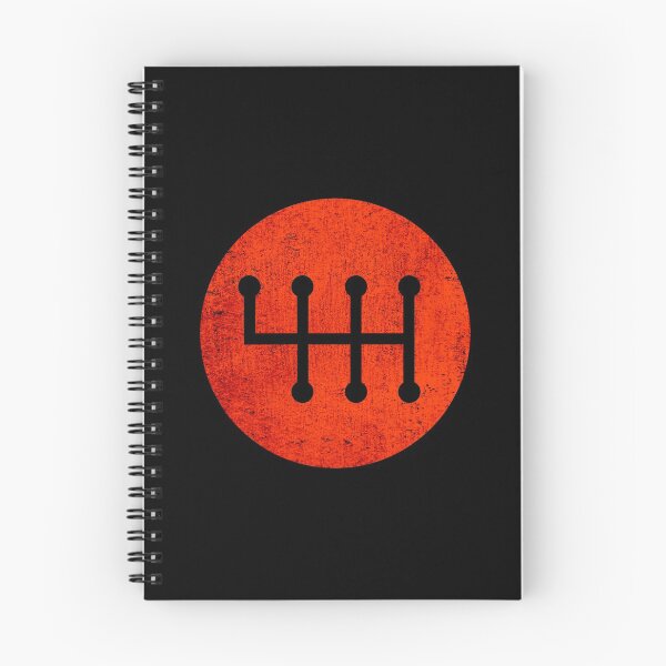 Item preview, Red grungy 6-speed manual transmission shift pattern designed and sold by ApexFibers.