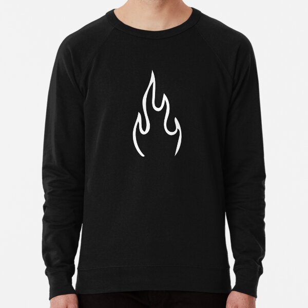 Black Flame Sweatshirts Hoodies Redbubble - cool black flaming nike hoodie roblox