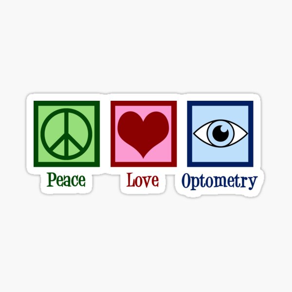 Item preview, Peace Love Optometry designed and sold by Epic Love Designs.