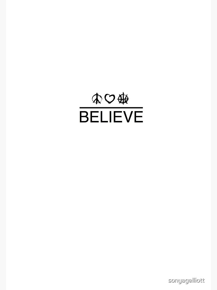 Thumbnail 3 of 3, Journal, Believe designed and sold by sonyagelliott.