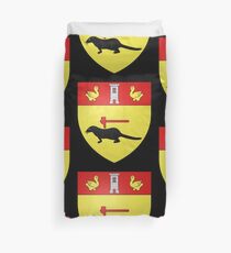 French France Coat of Arms 14964 Blason ville fr Saint Cirgues la Loutre Corrèze Duvet Cover