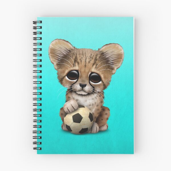 Item preview, Cheetah Cub With Football Soccer Ball designed and sold by JeffBartels.