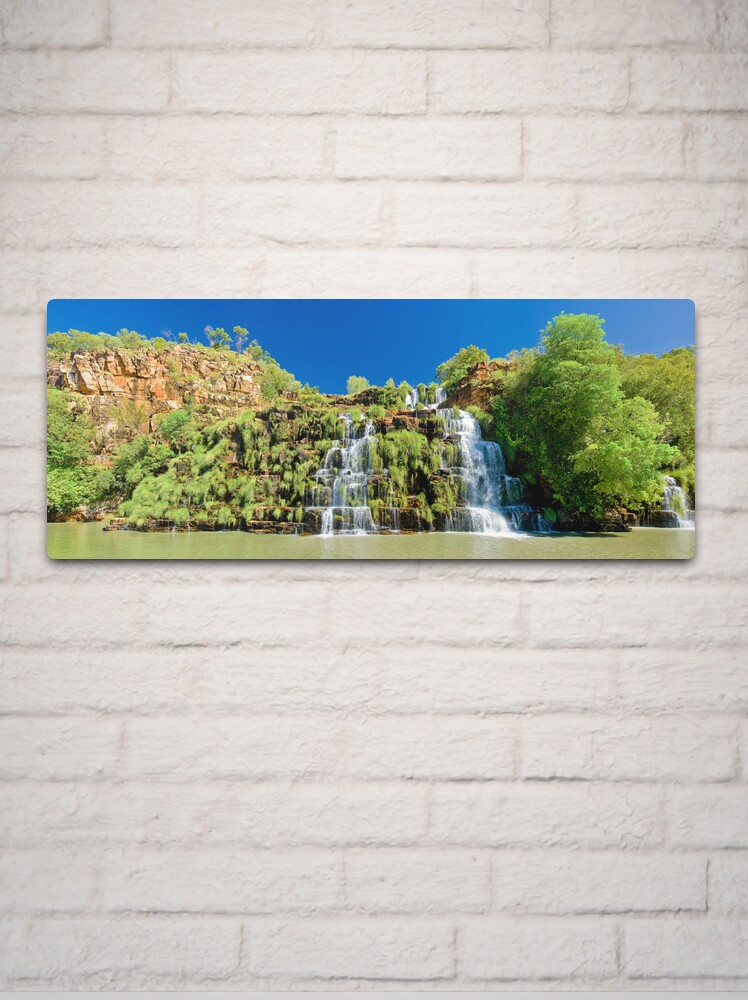 Metal Print, King's Cascade Pano designed and sold by Tim Wootton