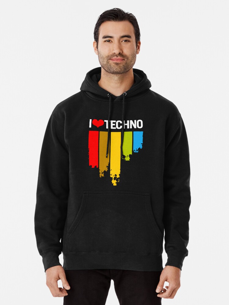 I love cheap techno hoodie