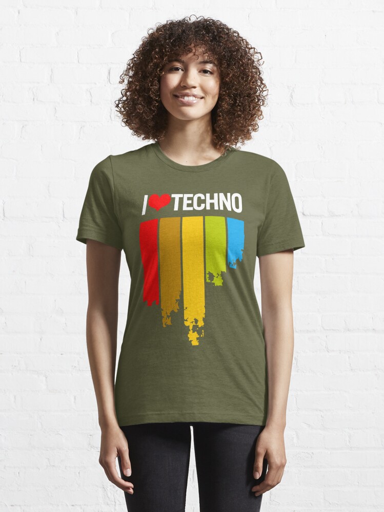 Verlichting krekel vaas I Love Techno" Essential T-Shirt for Sale by NiceTee | Redbubble