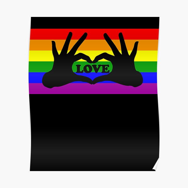 Rainbow Hands Posters Redbubble - rainbow pride lion rp roblox