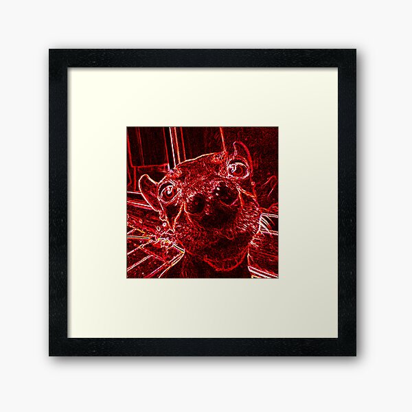 Red Nose Framed Art Print