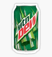 Mountain Dew Soda Can Sticker