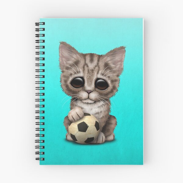 Item preview, Cute Kitten With Football Soccer Ball designed and sold by JeffBartels.