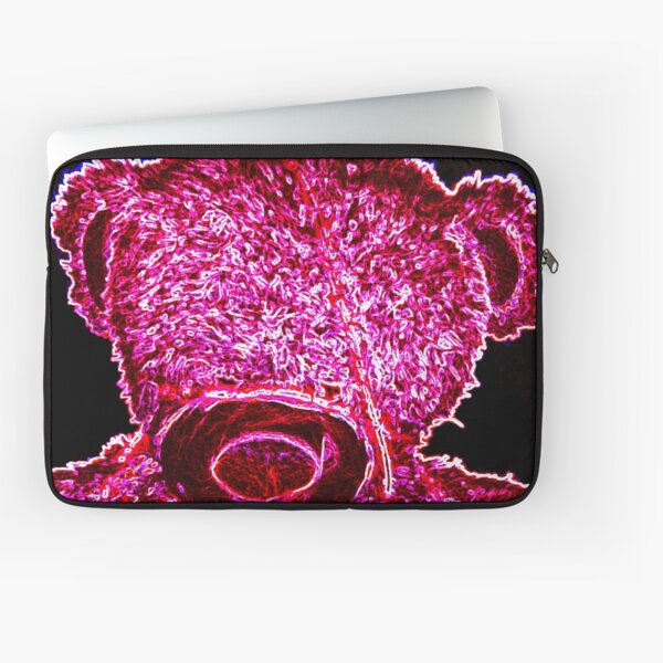 Neon Wire Bear Laptop Sleeve