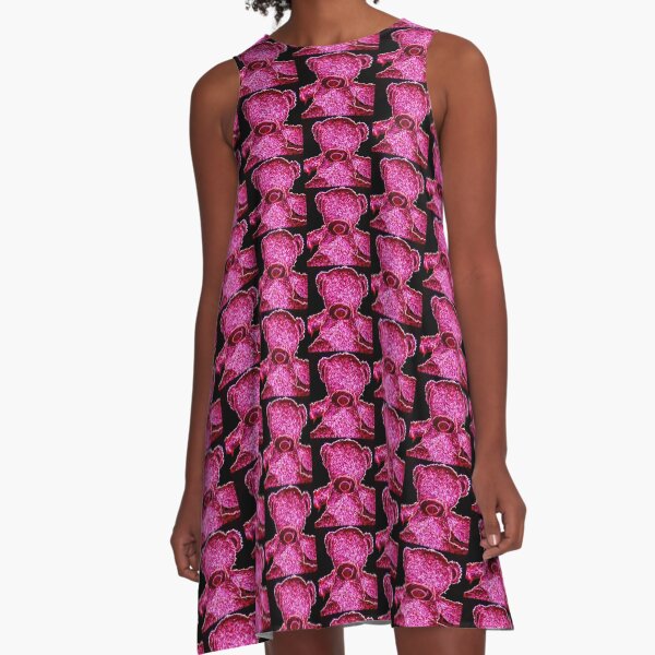 Neon Wire Bear A-Line Dress