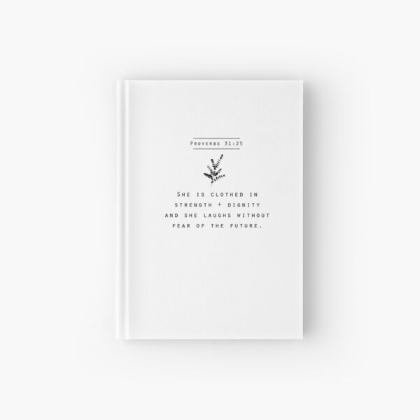 proverbs 31:25 Hardcover Journal