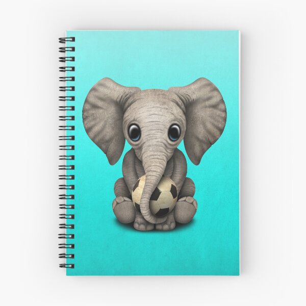 Item preview, Cute Baby Elephant With Football Soccer Ball designed and sold by JeffBartels.