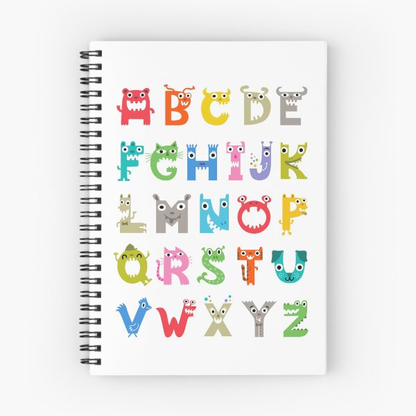 Item preview, Alphabet critters solid designed and sold by Andi Bird.