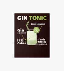 Gin Tonic Galeriedruck