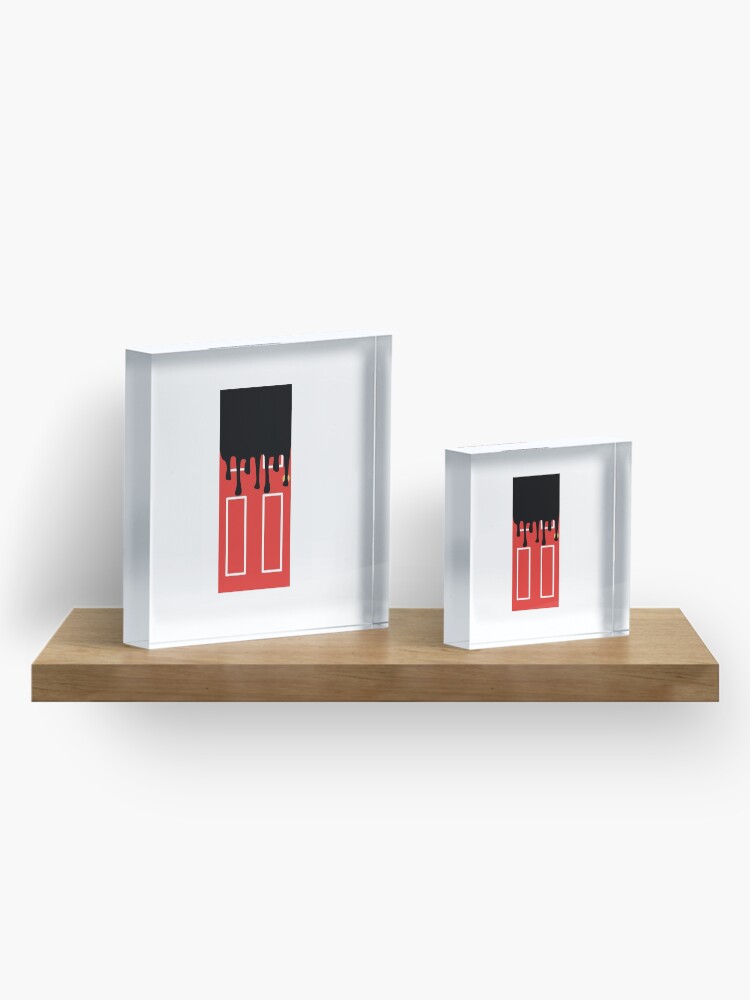 Alternate view of paint it black Acrylic Block