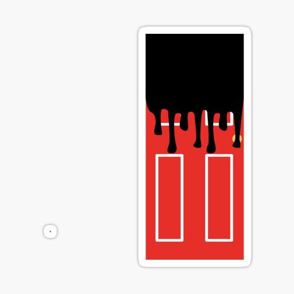 paint it black Sticker