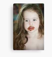 too much ice cream... Canvas Print