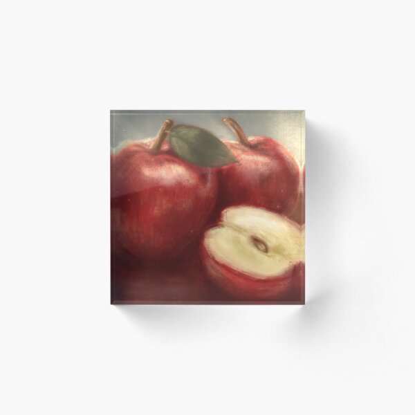 Apples Acrylic Block