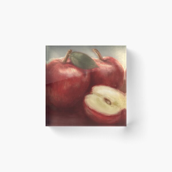 Apples Acrylic Block