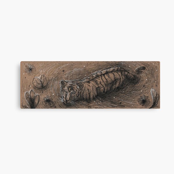 Moon Tiger Canvas Print