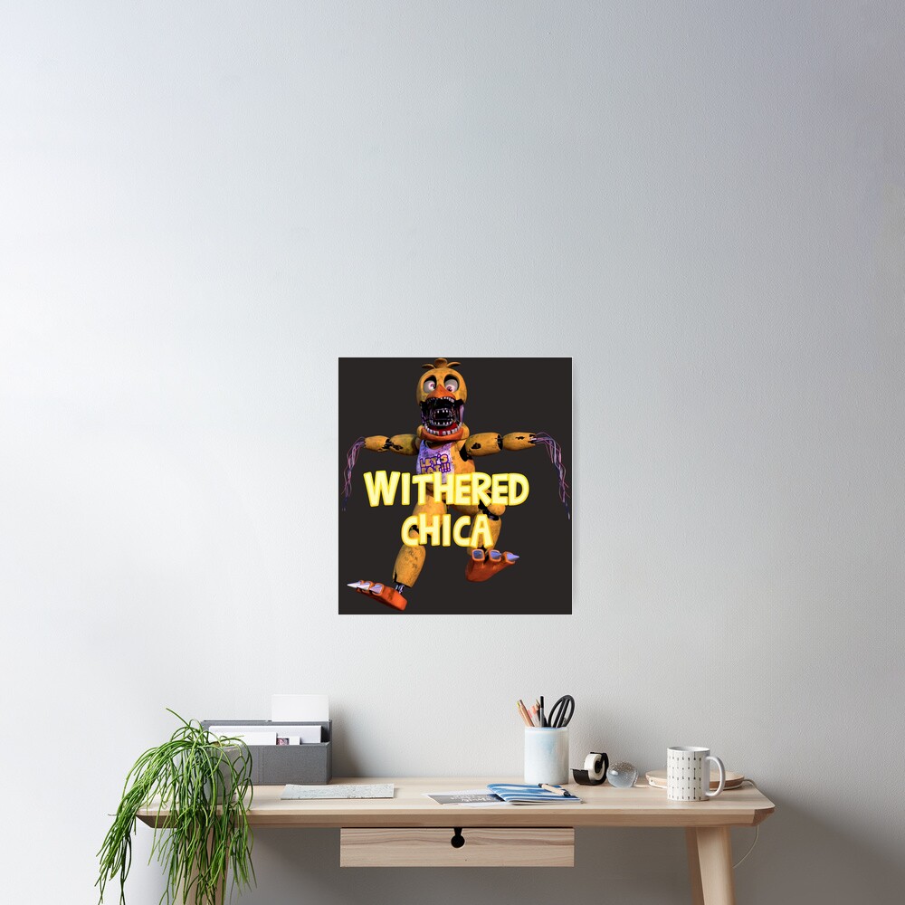 Withered Chica (Withereds 3) Art Board Print for Sale by ItsameWario