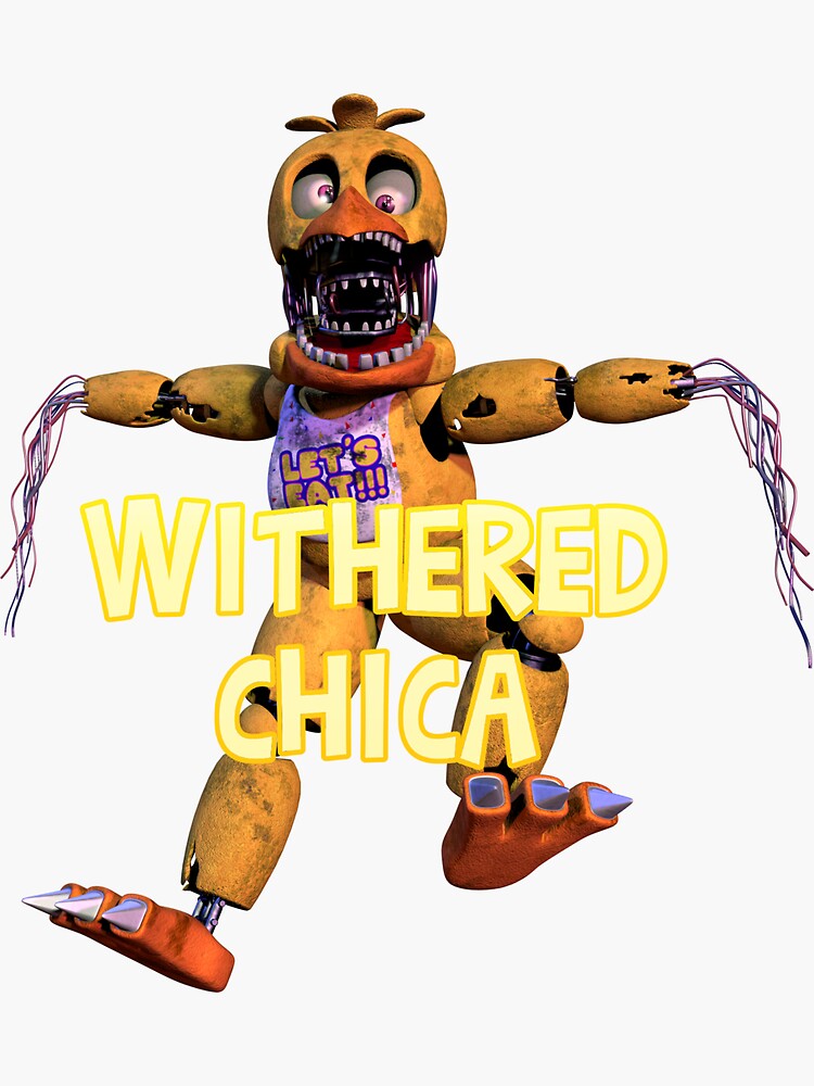 Withered chica artwork | Sticker