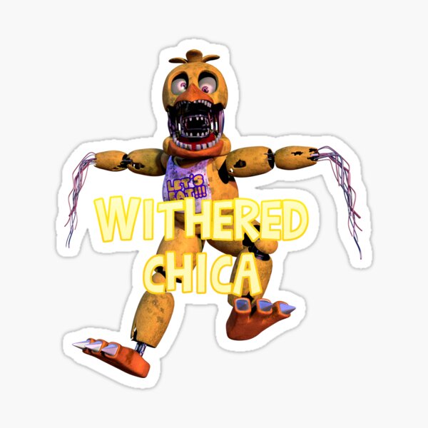 Withered Chica Fnaf World Sticker - Withered Chica Withered Chica -  Discover & Share GIFs