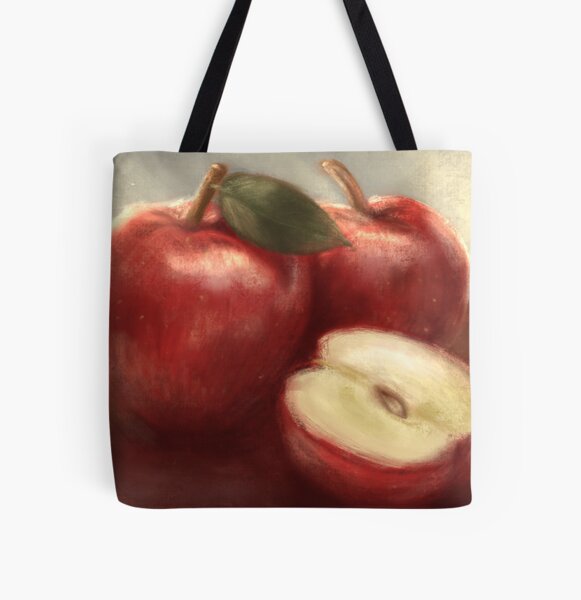 Apples All Over Print Tote Bag