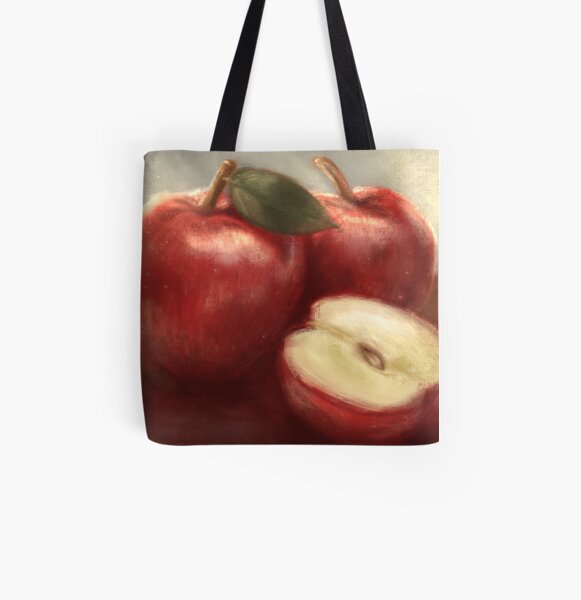 Apples All Over Print Tote Bag
