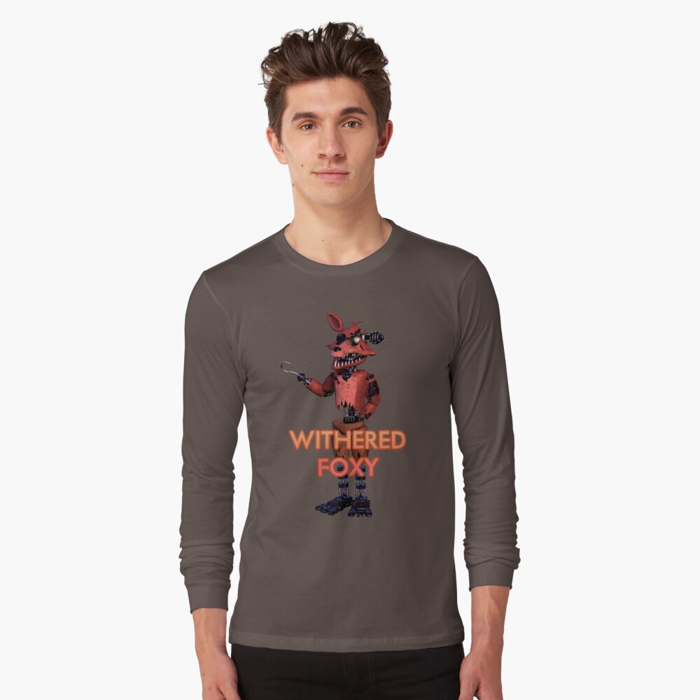 Withered Foxy Withereds 3 T Shirt By Itsamewario Redbubble - withered foxy shirt roblox
