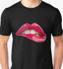 biting lips Unisex T-Shirt