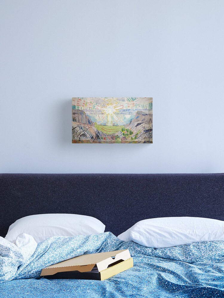 Thumbnail 2 of 3, Canvas Print, The Sun by Edvard Munch (Reproduction) designed and sold by RozAbellera.