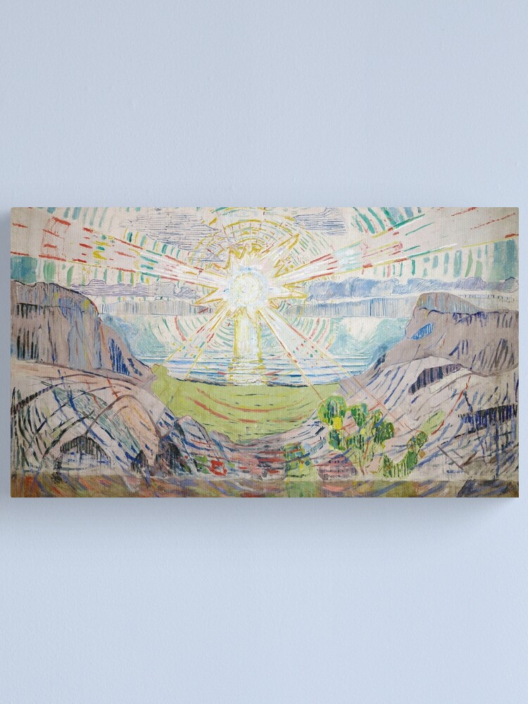 Thumbnail 1 of 3, Canvas Print, The Sun by Edvard Munch (Reproduction) designed and sold by RozAbellera.