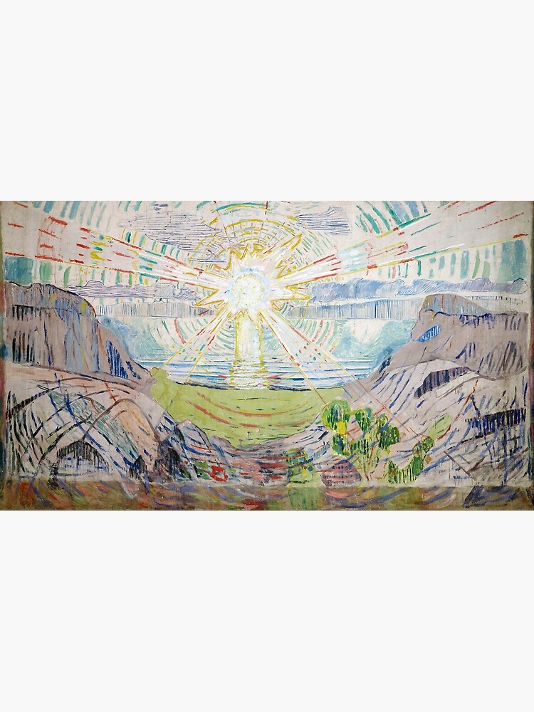 Thumbnail 3 of 3, Canvas Print, The Sun by Edvard Munch (Reproduction) designed and sold by RozAbellera.