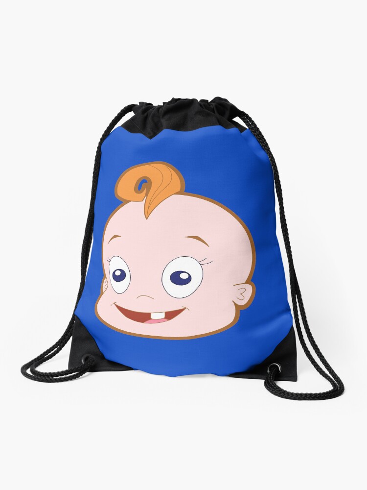 Giant Floating Baby Head Drawstring Bag