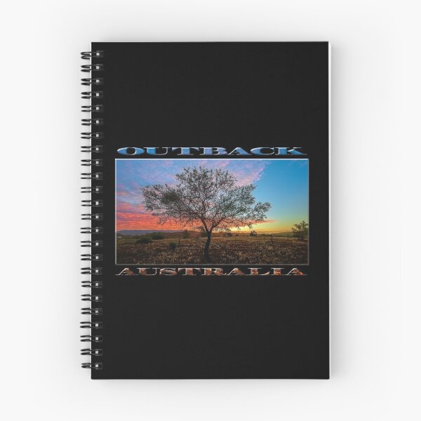 Item preview, Outback Sunset (poster on black) designed and sold by Ray's Photos & Art.