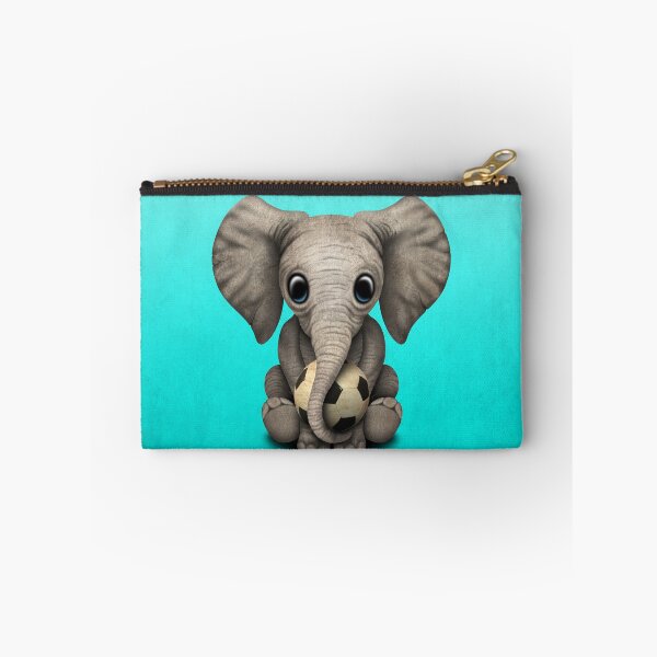 Item preview, Cute Baby Elephant With Football Soccer Ball designed and sold by JeffBartels.