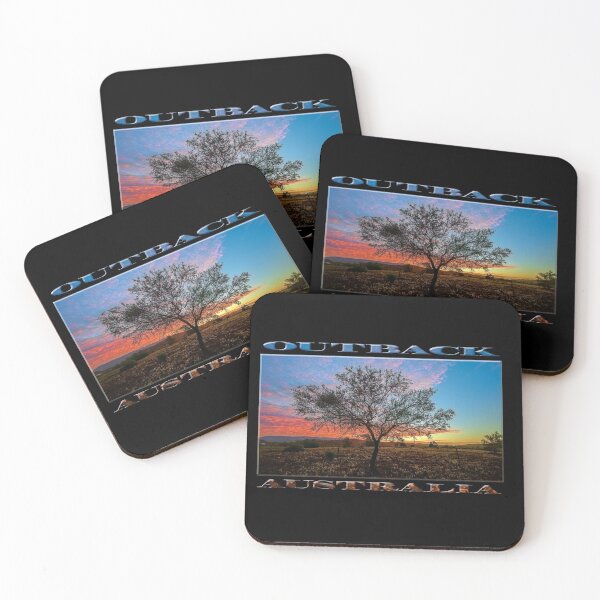 Item preview, Outback Sunset (poster on black) designed and sold by Ray's Photos & Art.
