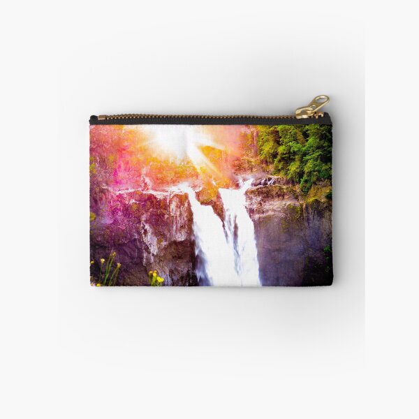 Item preview, Snoqualmie Falls with a golden sun designed and sold by Asiantiger247.